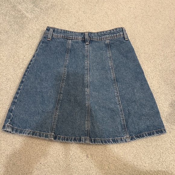 Divided by H&M Denim Flare Button-down Skirt Size 2 - Picture 4 of 6